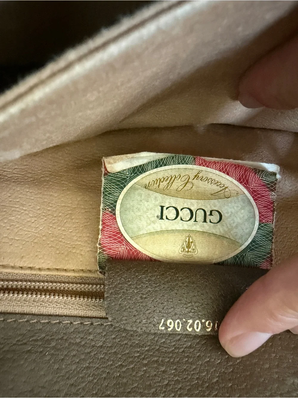 Gucci Beige & Brown Monogram Messenger Bag